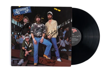Alabama Signed "40 Hour Week" LP Cover JSA