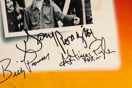 Lynyrd Skynyrd Signed "Skynyrd's First And...Last" LP Cover JSA