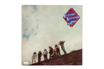 Lynyrd Skynyrd Signed "Nothing Fancy" LP Cover JSA