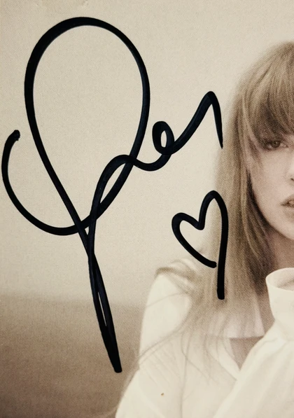 Taylor Swift Signed "The Tortured Poets Department" Art Card w/ Double LP & CD JSA