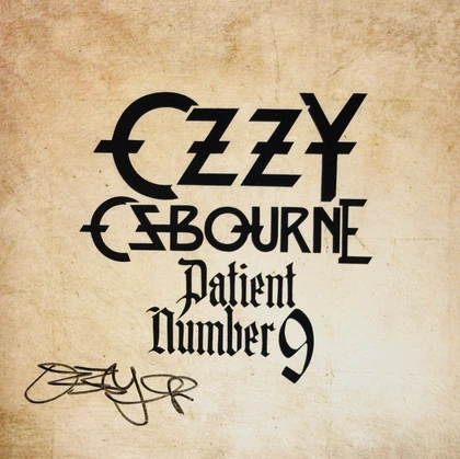 Ozzy Osbourne Signed "Patient Number 9" 5x5 Art Card w/ Double LP, CD, Cassette JSA