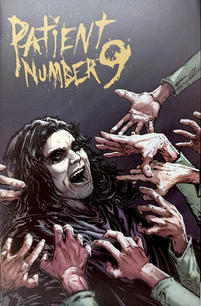 Ozzy Osbourne Signed "Patient Number 9" 5x5 Art Card w/ Double LP, CD, 2 Cassettes, and Comic Booklet JSA