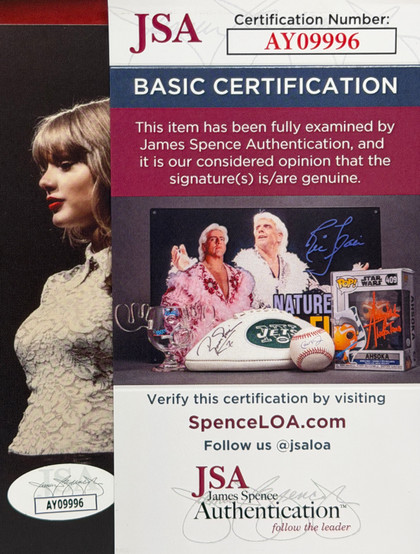 Taylor Swift Signed "Red: Taylor's Version" CD Cover with/ 4 Red Vinyl LP JSA