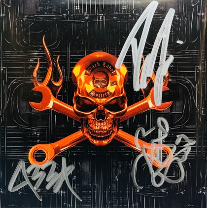 Black Label Society Signed "Engines Of Demolition" CD Cover with/ Double LP ACOA