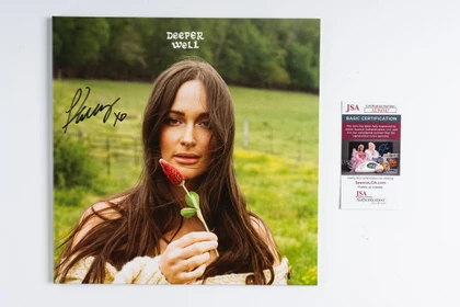 Kacey Musgraves Signed "Deeper Well" Double LP Cover JSA