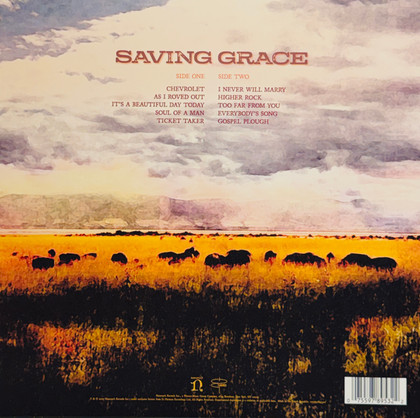 Robert Plant Signed "Saving Grace" 5x5 Art Card w/ LP JSA