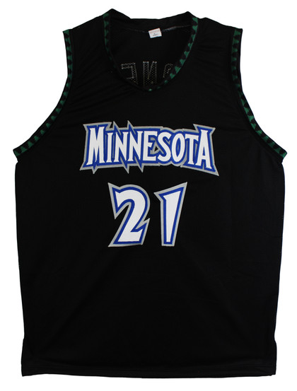 Kevin Garnett Authentic Signed Black Pro Style Jersey Autographed PSA/DNA