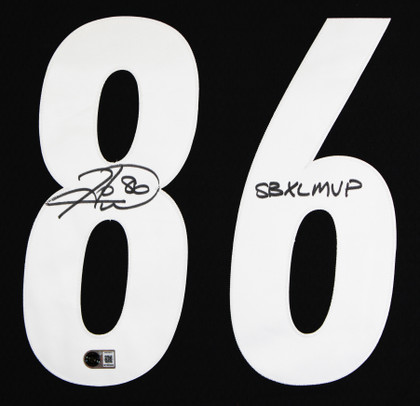 Steelers Hines Ward "SB XL MVP" Signed Black Mitchell & Ness Jersey BAS Witness