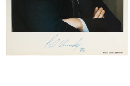 Official Portrait: Hand-Signed & Dated by Edward "Ted" Kennedy
