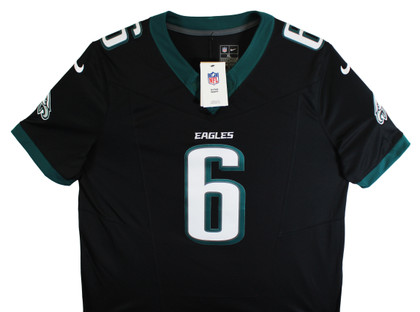 Eagles DeVonta Smith Authentic Signed Black Nike Limited Jersey BAS Witnessed