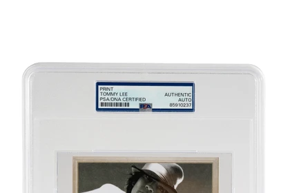 Tommy Lee | PSA Slabbed & Authenticated Bookplate | Premiere Signature Series