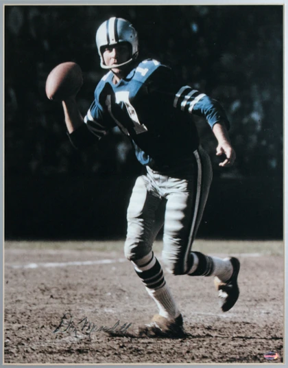 Cowboys Don Meredith Authentic Signed 16x20 Framed Photo BAS #AG010155