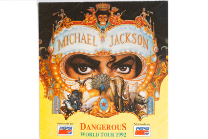 Unsigned Michael Jackson Dangerous World Tour Concert Ticket