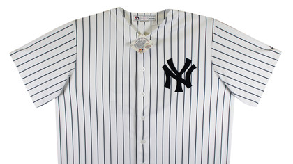 Yankees Mariano Rivera Signed White Pinstripe Majestic Cool Base Jersey BAS Wit