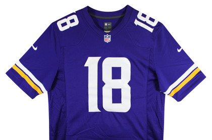 Vikings Justin Jefferson Authentic Signed Purple Nike Limited Jersey BAS Wit 2