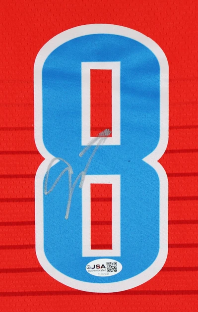 Thunder Jalen Williams Signed Orange Nike Statement Edition Swingman Jersey JSA