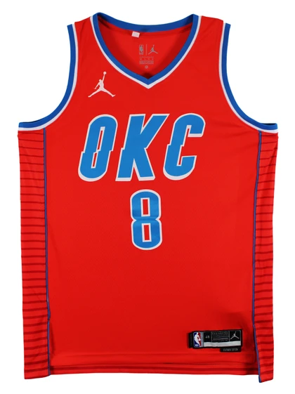 Thunder Jalen Williams Signed Orange Nike Statement Edition Swingman Jersey JSA