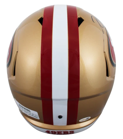 49ers Kaelon Black Authentic Signed Full Size Speed Rep Helmet JSA Witnessed