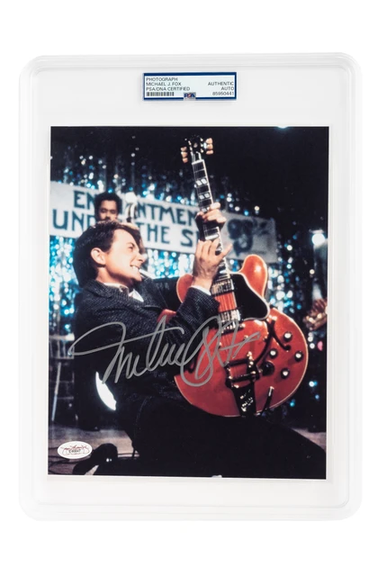 Michael J. Fox Hand-Signed “Back to the Future” Master Publicity Photo (PSA/DNA Encapsulated)