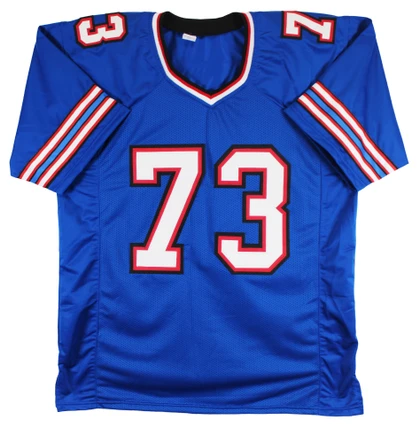 Dion Dawkins Authentic Signed Blue Pro Style Jersey Autographed JSA Witness