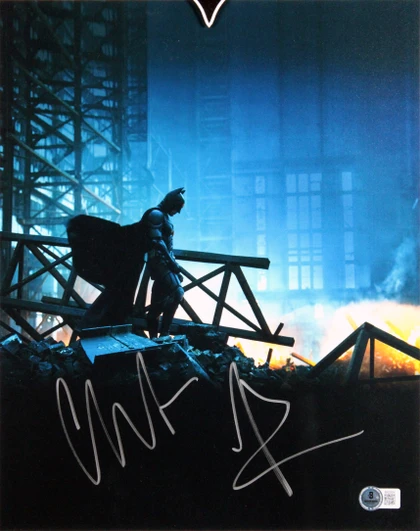 Christian Bale Batman The Dark Knight Signed 11x14 Framed Photo BAS #BN25854