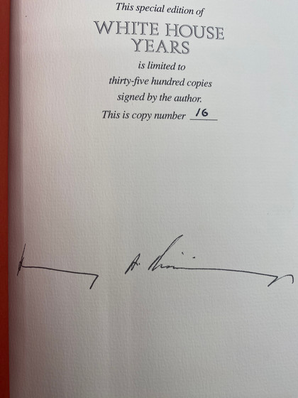 White House Years Numbered Edition Number 16