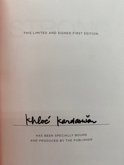 Khloe Kardashian Strong Looks better Naked (Signed Limited Edition w/COA)