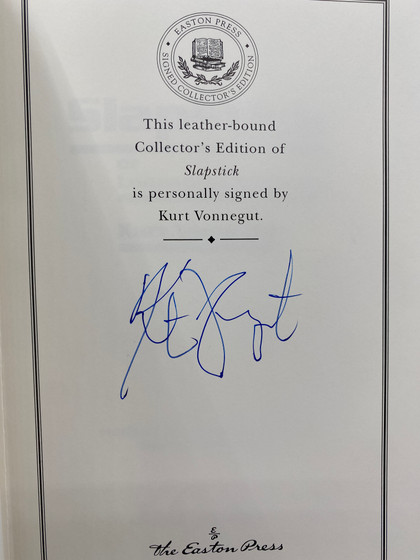 Slapstick Collectors Leatherbound Copy