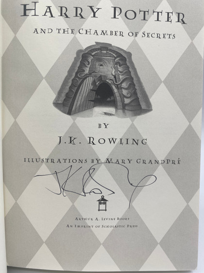 Harry Potter First Edition Hardbacks- Chamber Secrets, Goblet Fire, Sorcerer's Stone and Prisoner Azkaban