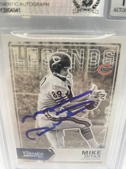 Mike Ditka Hall Of Fame Classic Card 