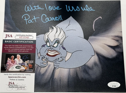 Pat Carroll Signed "The Little Mermaid" 8x10 Photo Inscribed