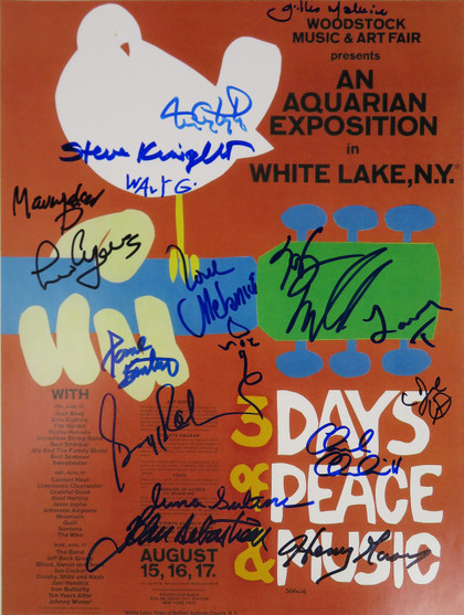 Woodstock Signed Poster