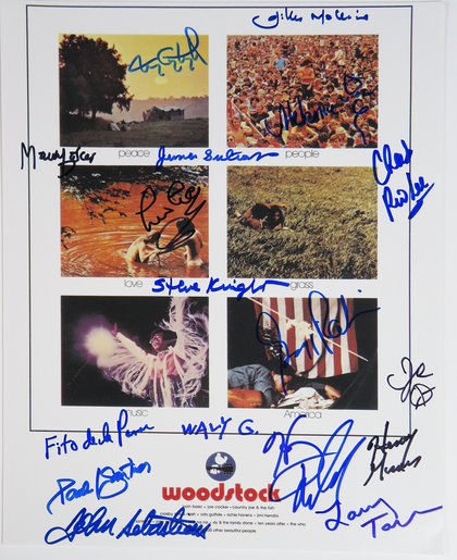 Signed Woodstock Picture