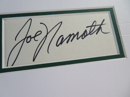 Joe Nameth Signed Matted Artwork