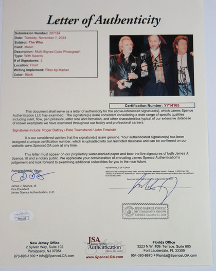 The Who Signed Custom Artwork