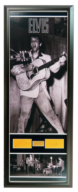 Elvis Presley and Band Signed Frame