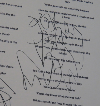 Aerosmith Signed "Walk This Way" Display