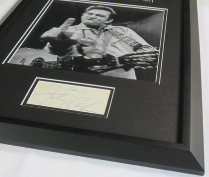 Johnny Cash Signed Framed Display
