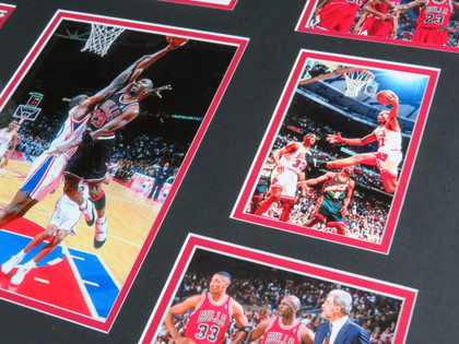 1995-96 Chicago Bulls Team Signed Framed Display