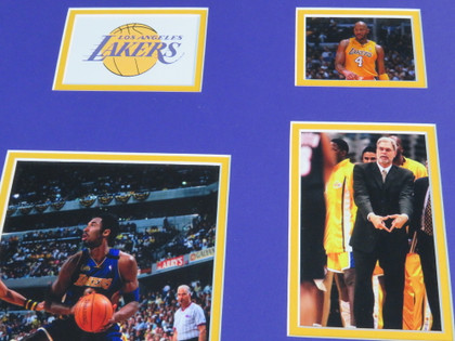 1999-2000 Los Angeles Lakers Team Signed Framed Display