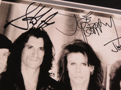 Aerosmith Signed Framed Display