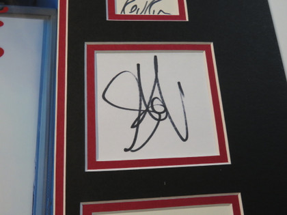 Aerosmith and Run DMC Signed Matted Display