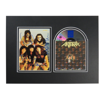 Anthrax Signed Matted Display