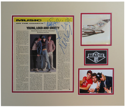 Beastie Boys Signed Matted Display