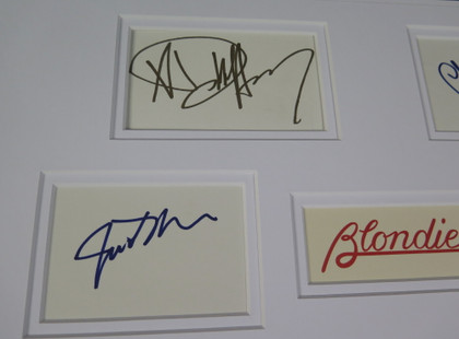 Blondie Signed Matted Display