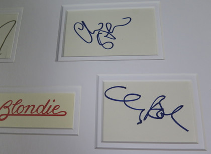 Blondie Signed Matted Display
