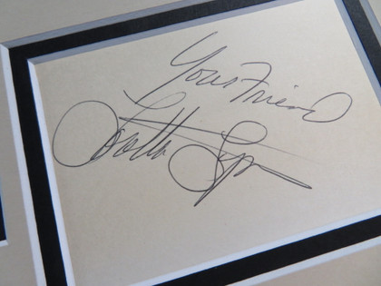 Coal Miner's Daughter Signed Matted Display