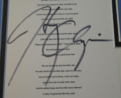 Harry Chapin Signed Matted Display