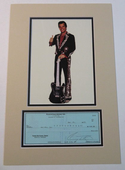 Johnny Cash and Parents Signed Framed Display