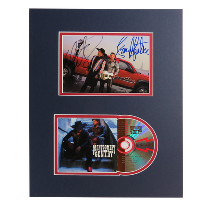 Montgomery Gentry Signed Matted Display